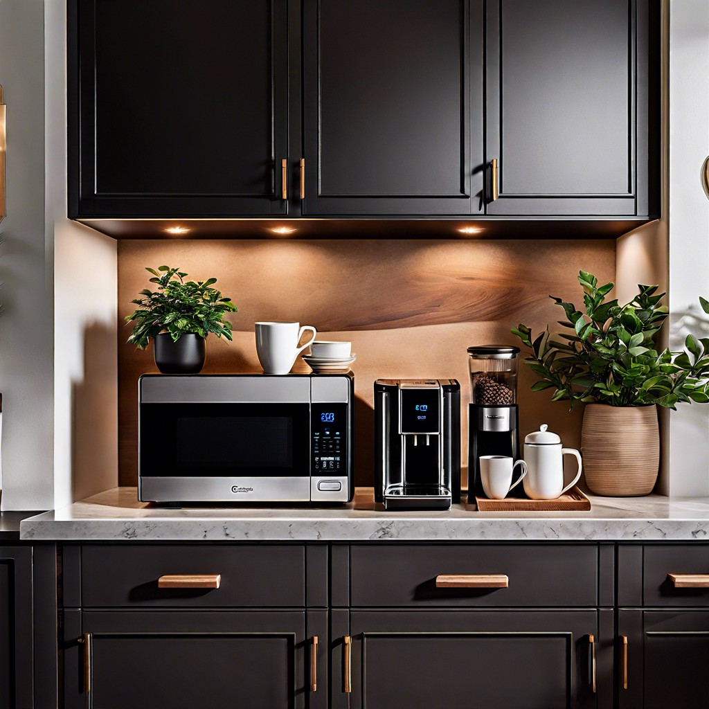 15 Creative Microwave On Countertop Ideas intended for Beyond the Countertop Creative Microwave Placement Ideas