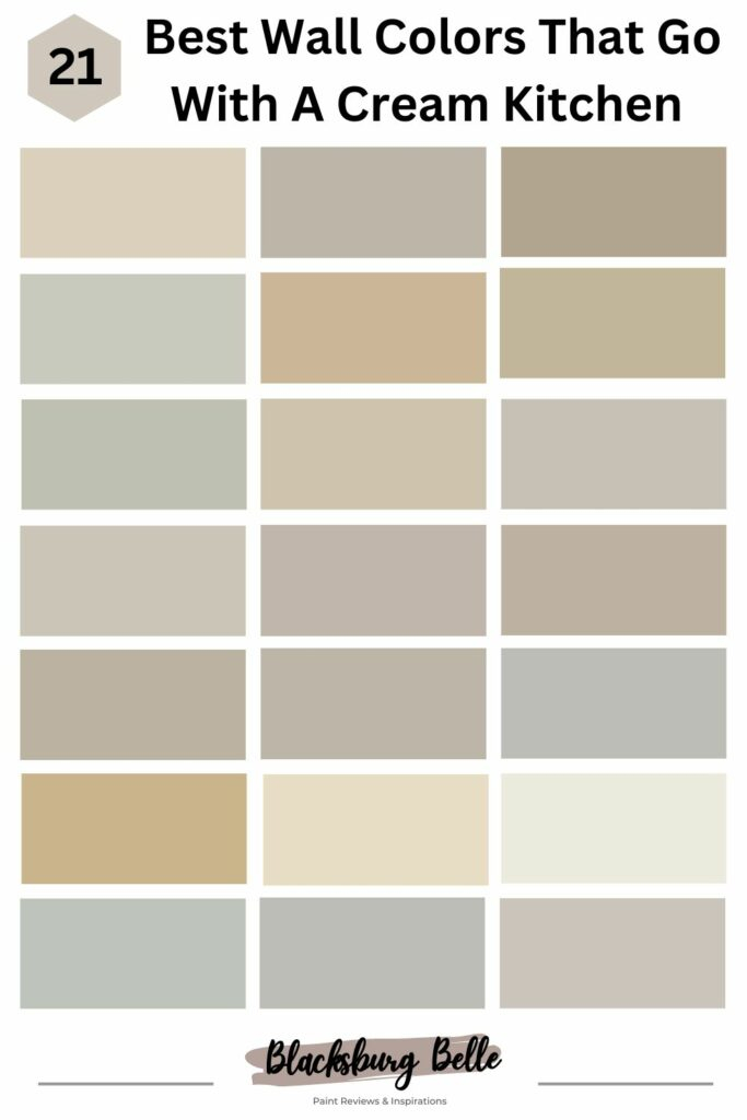 21 Best Wall Colors That Go With A Cream Kitchen (Cabinets &Amp; Trims) in Cream Cabinetry Reimagined A Deep Dive into Complementary Color Schemes