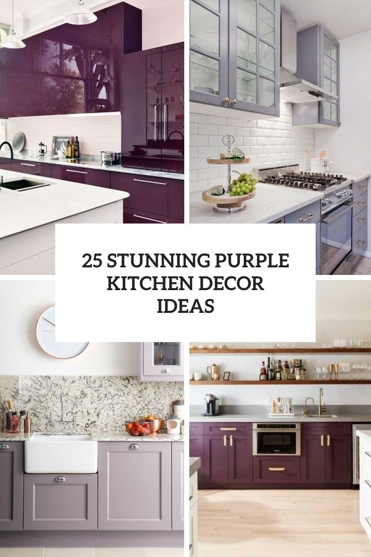 Crafting a Harmonious Kitchen Look with Purple