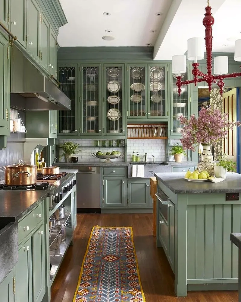 The Art of Integrating Green Kitchen Islands into Any Home Aesthetic