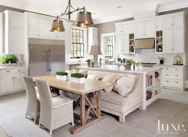 31 Bench Seating Attached To Island Ideas | Seating, Banquette Seating ... for