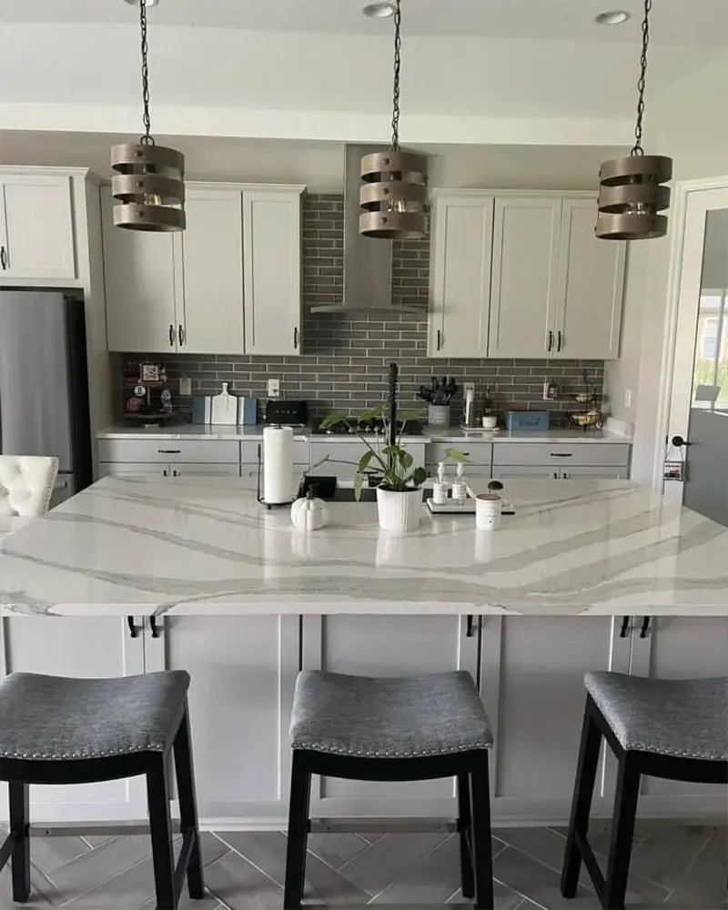 33 Beautiful White Kitchen Island Ideas You Must See - Home Deviser regarding White kitchen islands that transform ordinary spaces into extraordinary ones