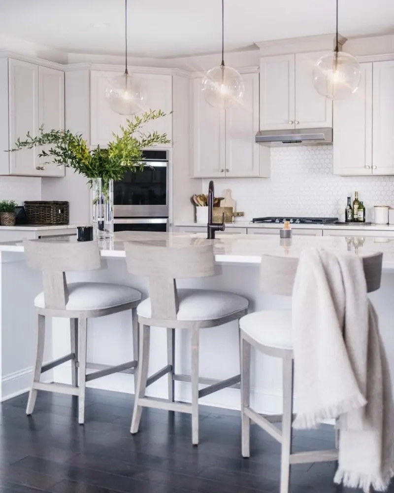 33 Beautiful White Kitchen Island Ideas You Must See - Home Deviser throughout 7 White Kitchens That Make The Case For Painting The Island