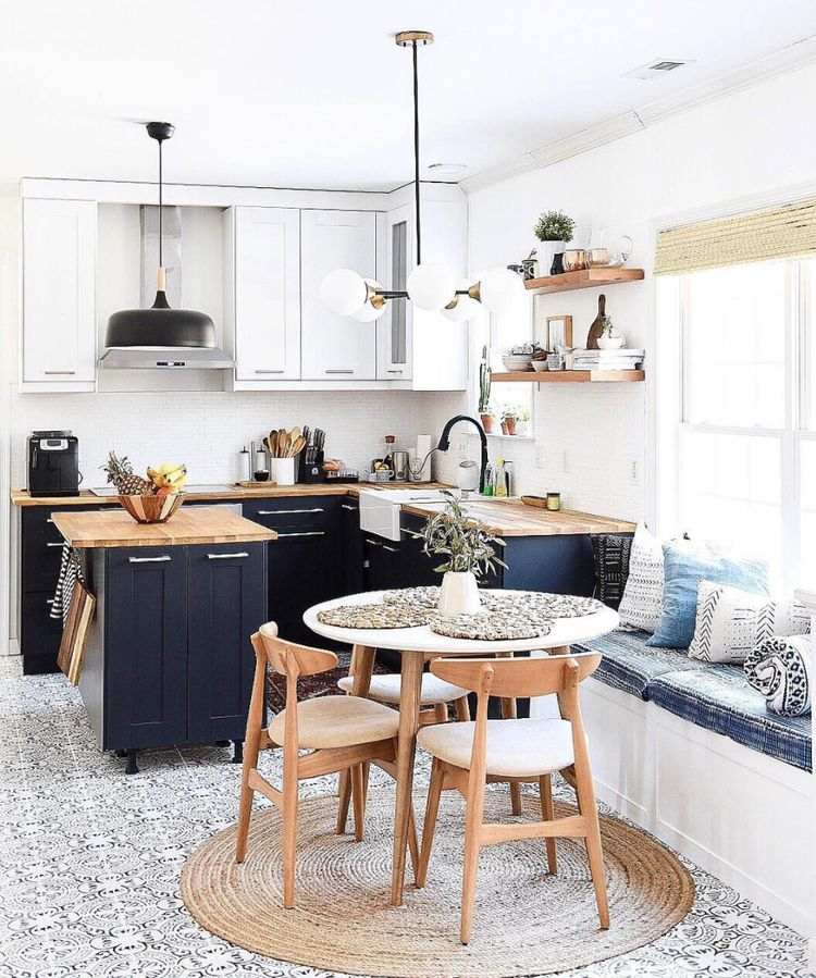 40 Ideas To Create An Eat-In Kitchen In Any Space throughout