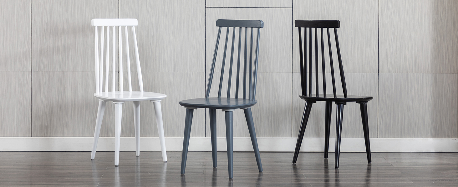 Amazon.com - Duhome Dining Chairs Set Of 2 Wood Dining Room Chair Black ... intended for