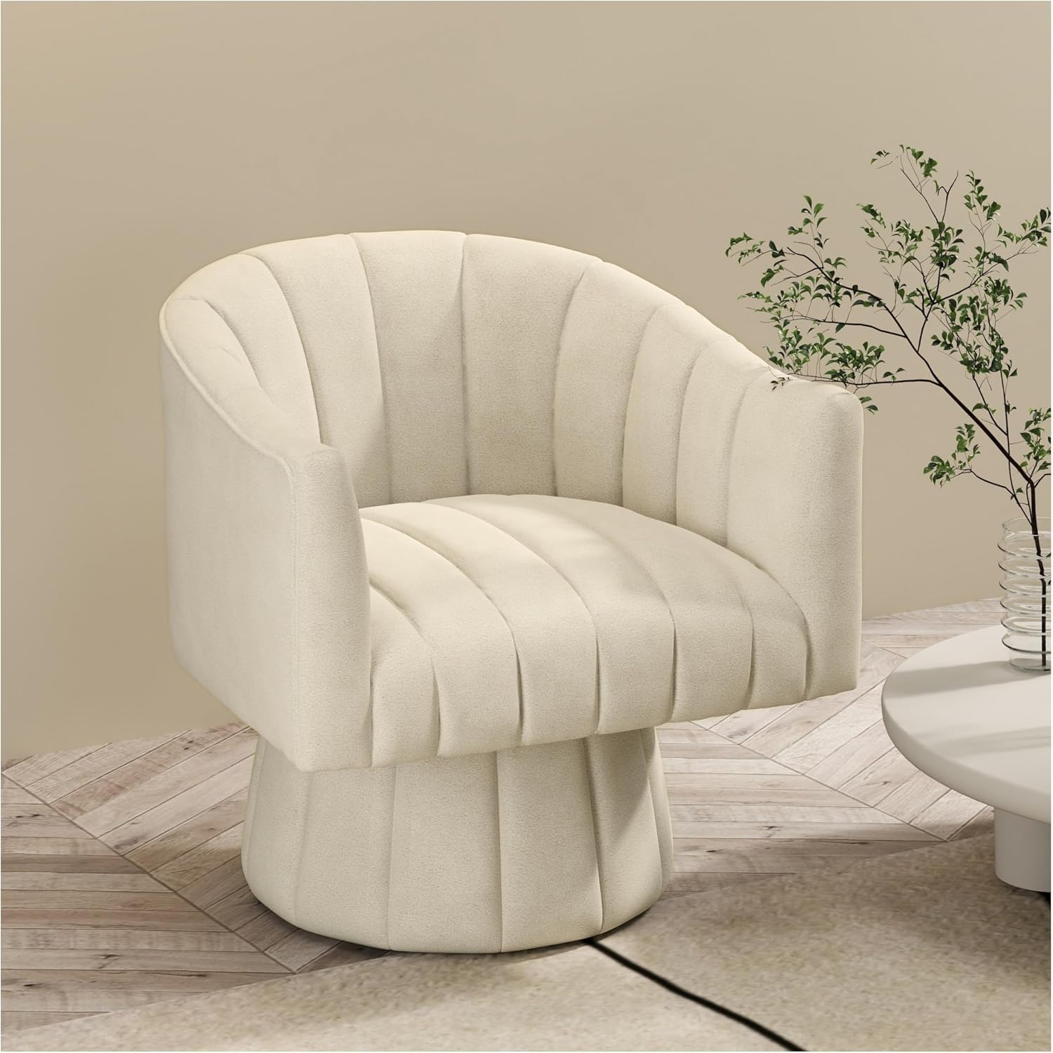 Amazon.com: Seynar Modern Swivel Accent Chair, Velvet Corner Chair ... in