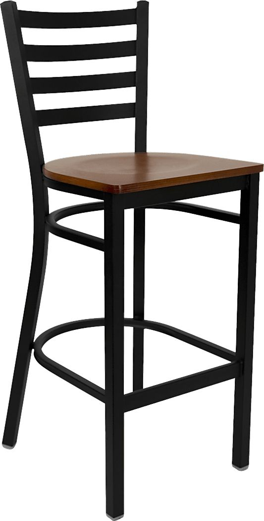 Averil Dark Cherry Wood Black Barstool | Rooms To Go with regard to The Art of Restaurant Seating Choosing the Right Cherry Wood Barstool for Your Space