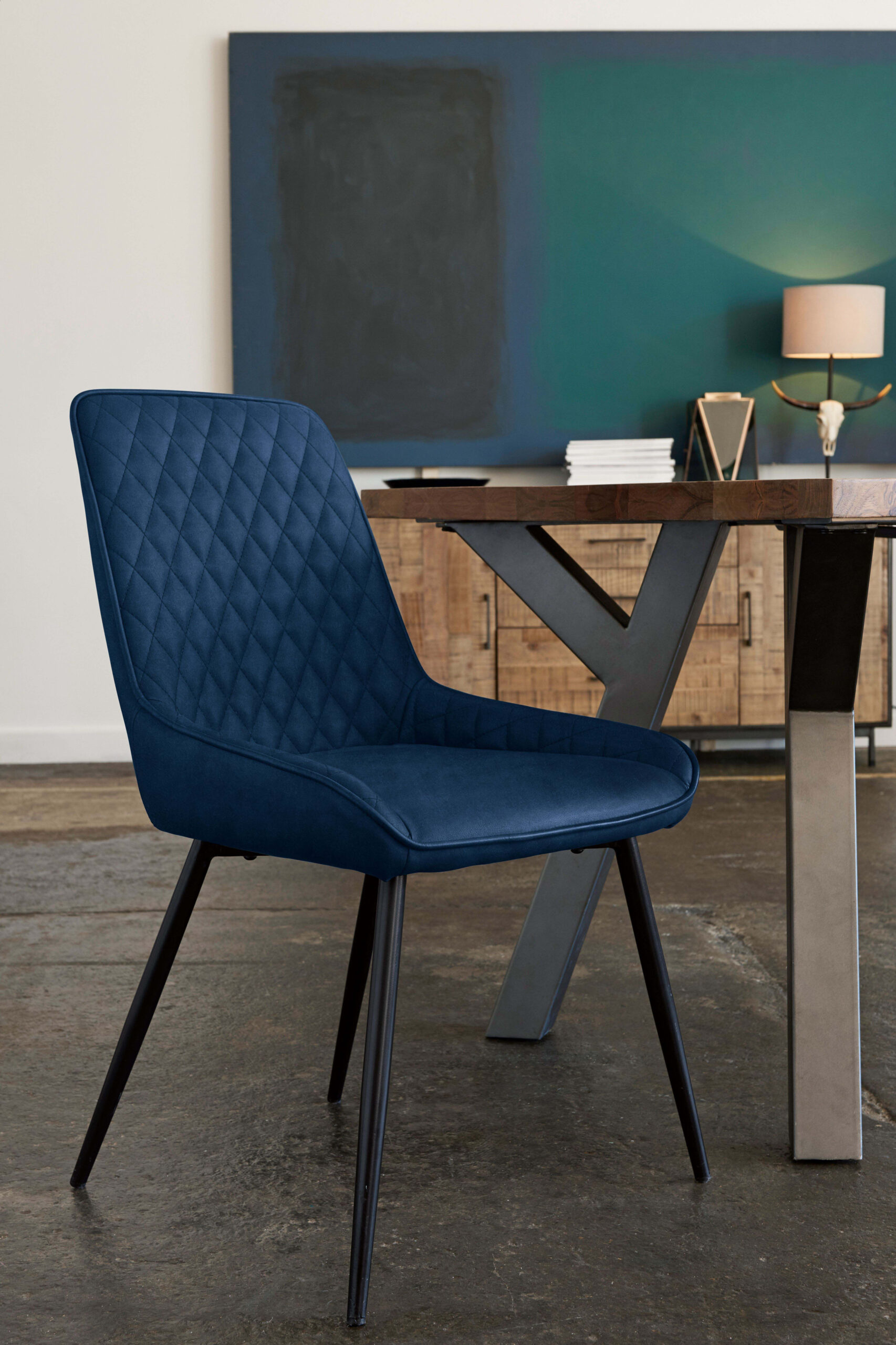 Blue Faux Leather Dining Chairs 5 Pictures - Modernchairs with regard to Exploring the Practicality and Style of Faux Leather in Dining Chair Design