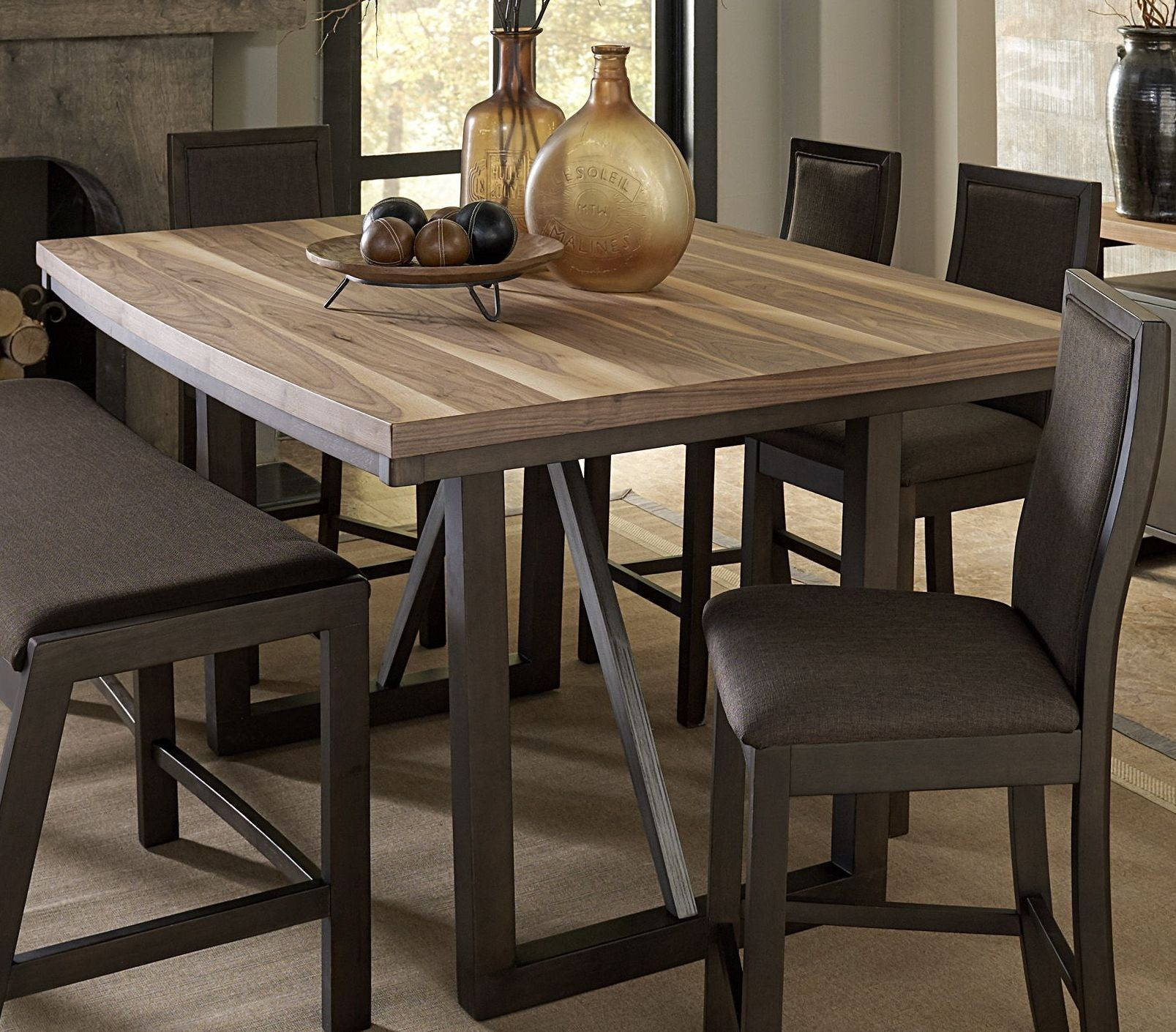 Understanding the Appeal of Walnut Finish in Modern Counter Height Dining Tables