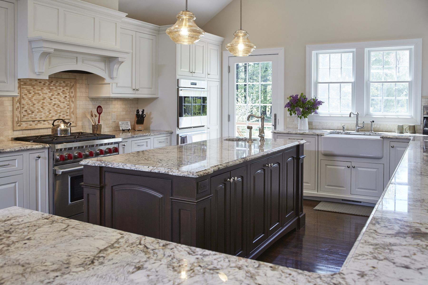 Contrasting Kitchen Island - Kitchen Design Basics inside