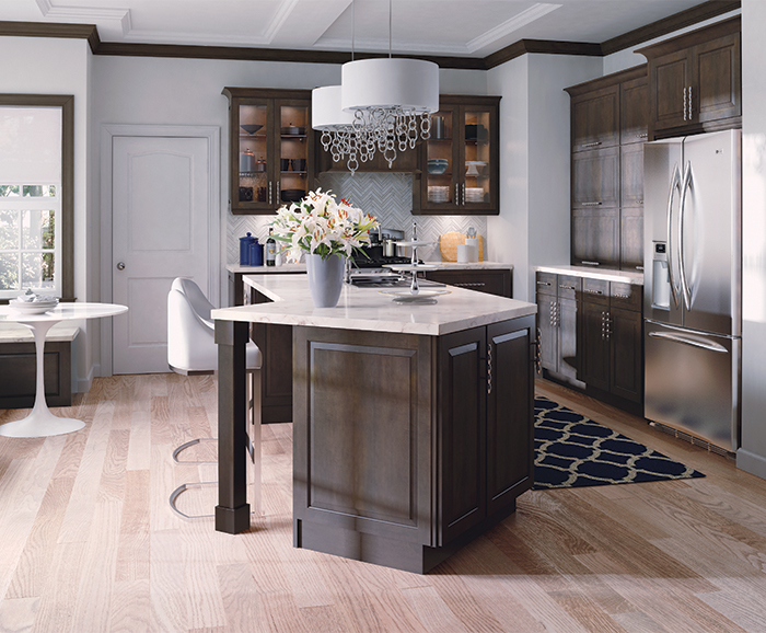 Dark Finish Modern Kitchen Cabinets - Masterbrand with regard to