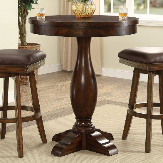 Craftsmanship and Style The Trafalgar Pub Table in Rich Walnut Brown