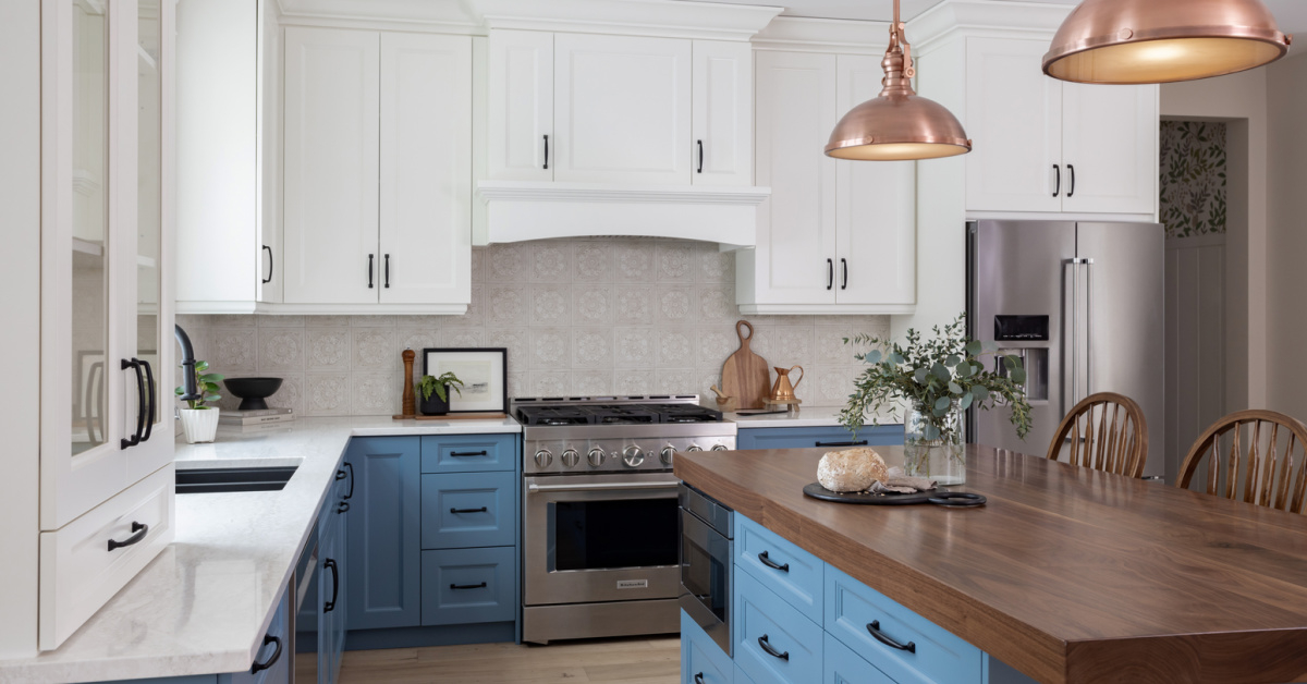 Simple Updates Big Results: 5 Blue-and-White Kitchen Makeover Examples