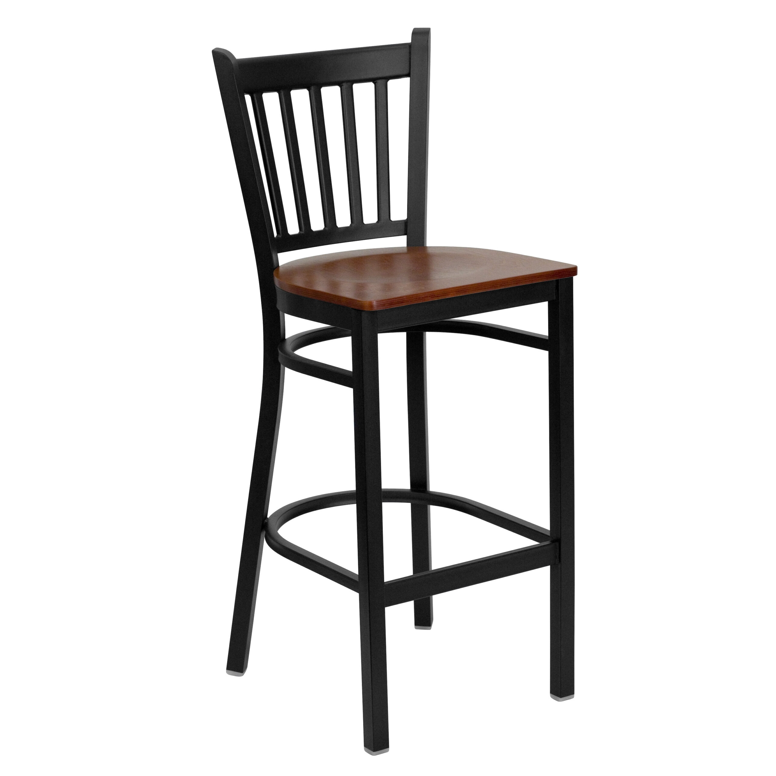 Flash Furniture Hercules Series Black Vertical Back Metal Restaurant ... with The Art of Restaurant Seating Choosing the Right Cherry Wood Barstool for Your Space