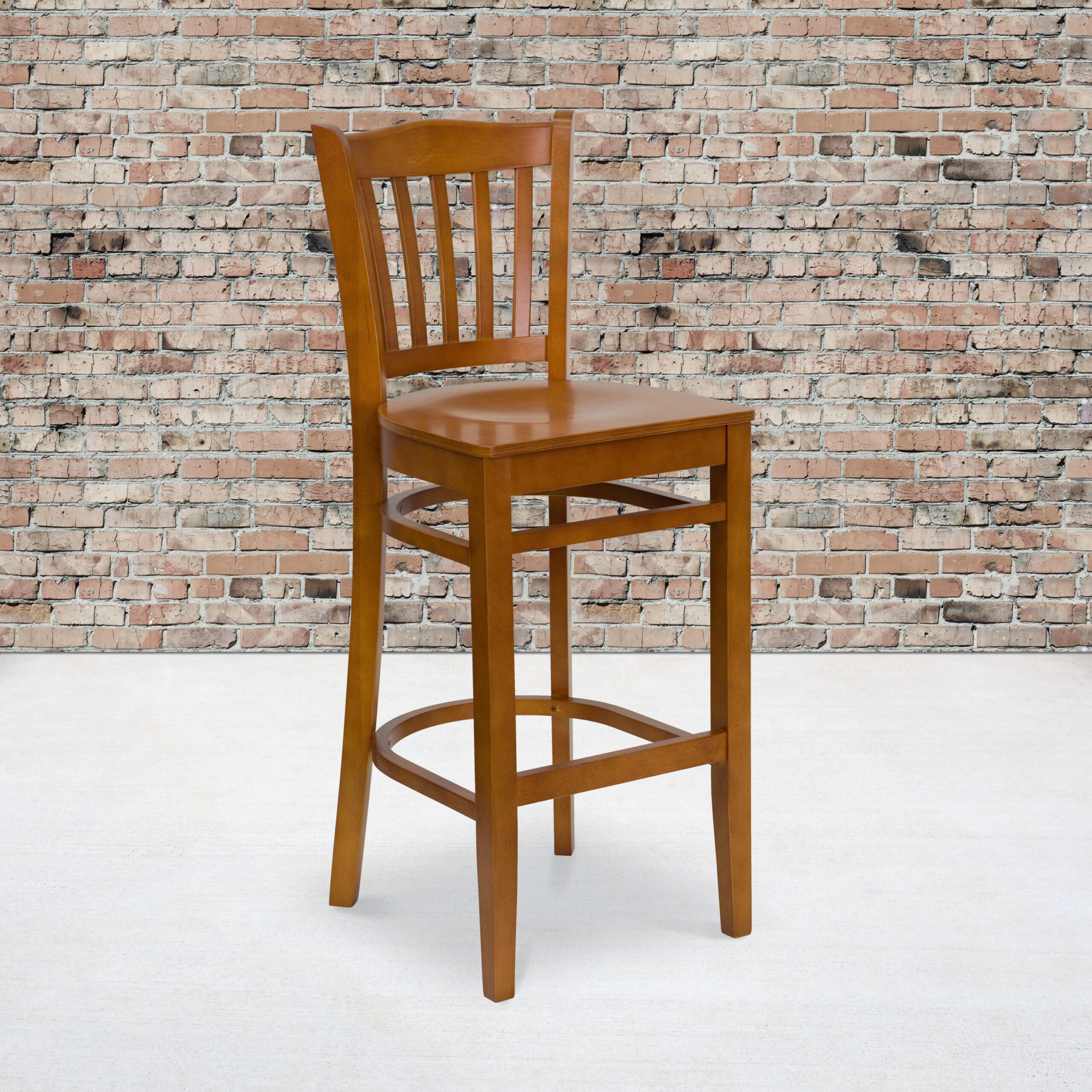 Flash Furniture Hercules Series Vertical Slat Back Cherry Wood ... inside The Art of Restaurant Seating Choosing the Right Cherry Wood Barstool for Your Space