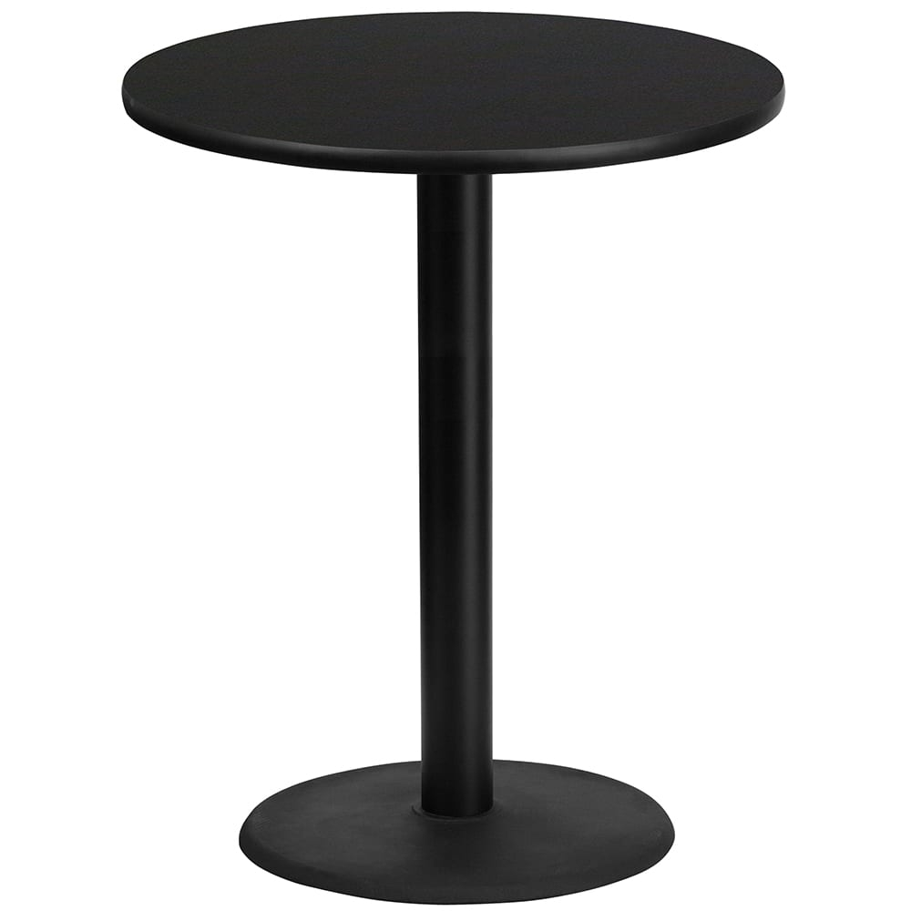 Flash Furniture Xu-Rd-36-Blktb-Tr24B-Gg 36" Round Bar Height Table ... inside Design Versatility Exploring Applications of the XU-RD-36-BLKTB-TR24B-GG Black Table Top