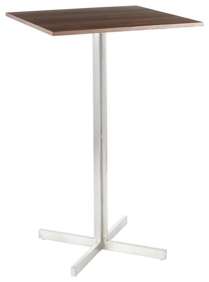 Understanding the Allure of the Fuji Square Walnut Bar Table