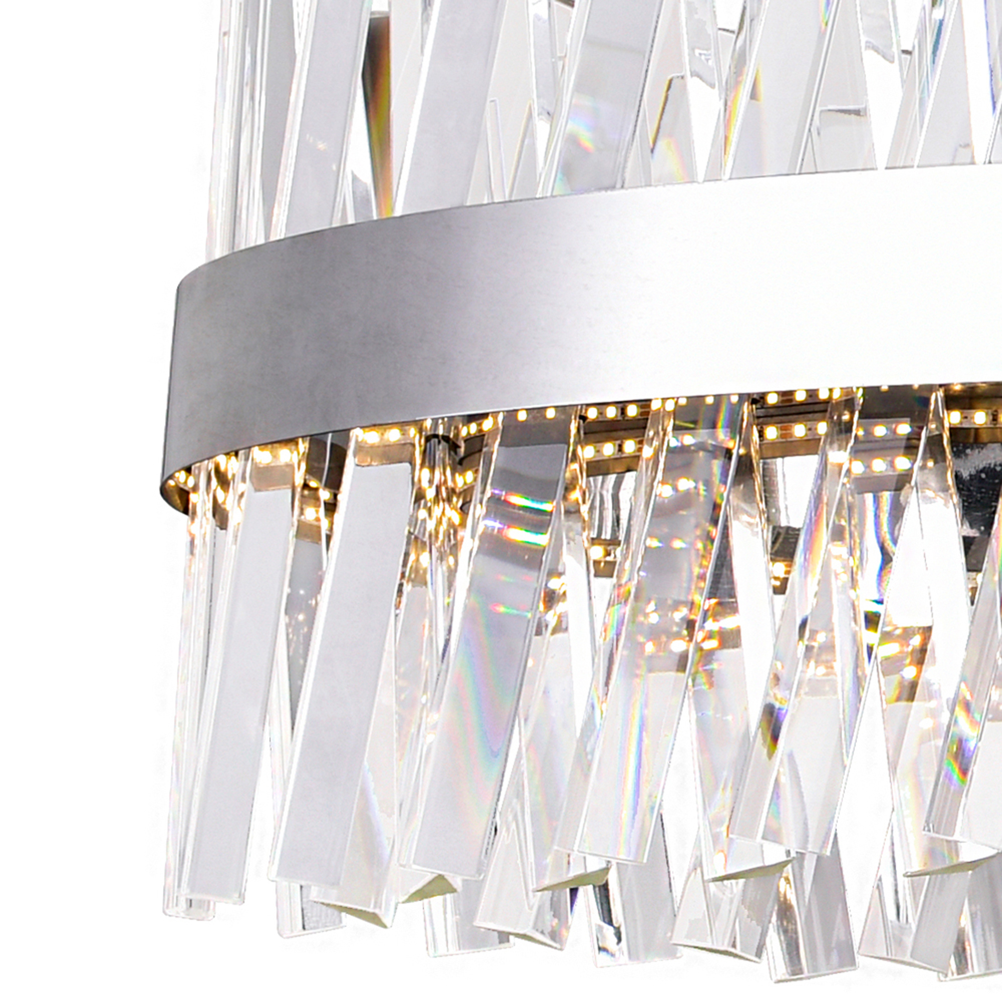 Illuminating Spaces Exploring the Versatility of Chrome Finish Glace LED Chandeliers