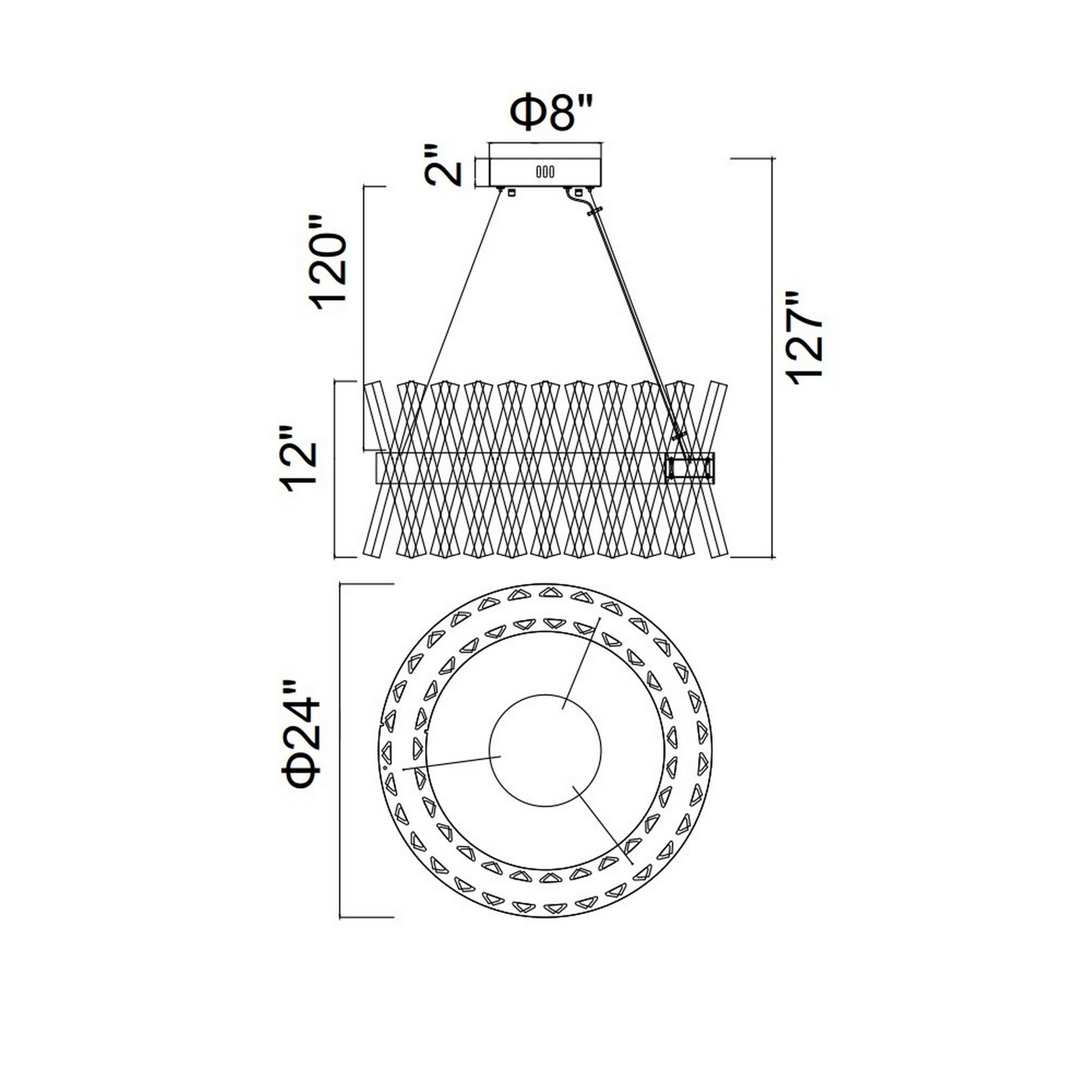 Glace Led Chandelier With Chrome Finish - Cwi Lighting throughout