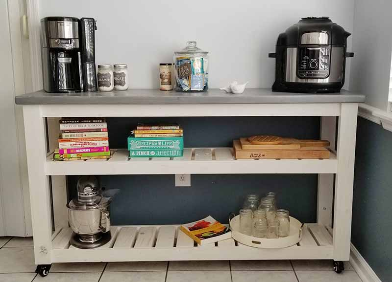 How To Make A Kitchen Cart On Wheels With Plans - Toolbox Divas regarding Making the Most of Your Kitchen Cart Practical Tips