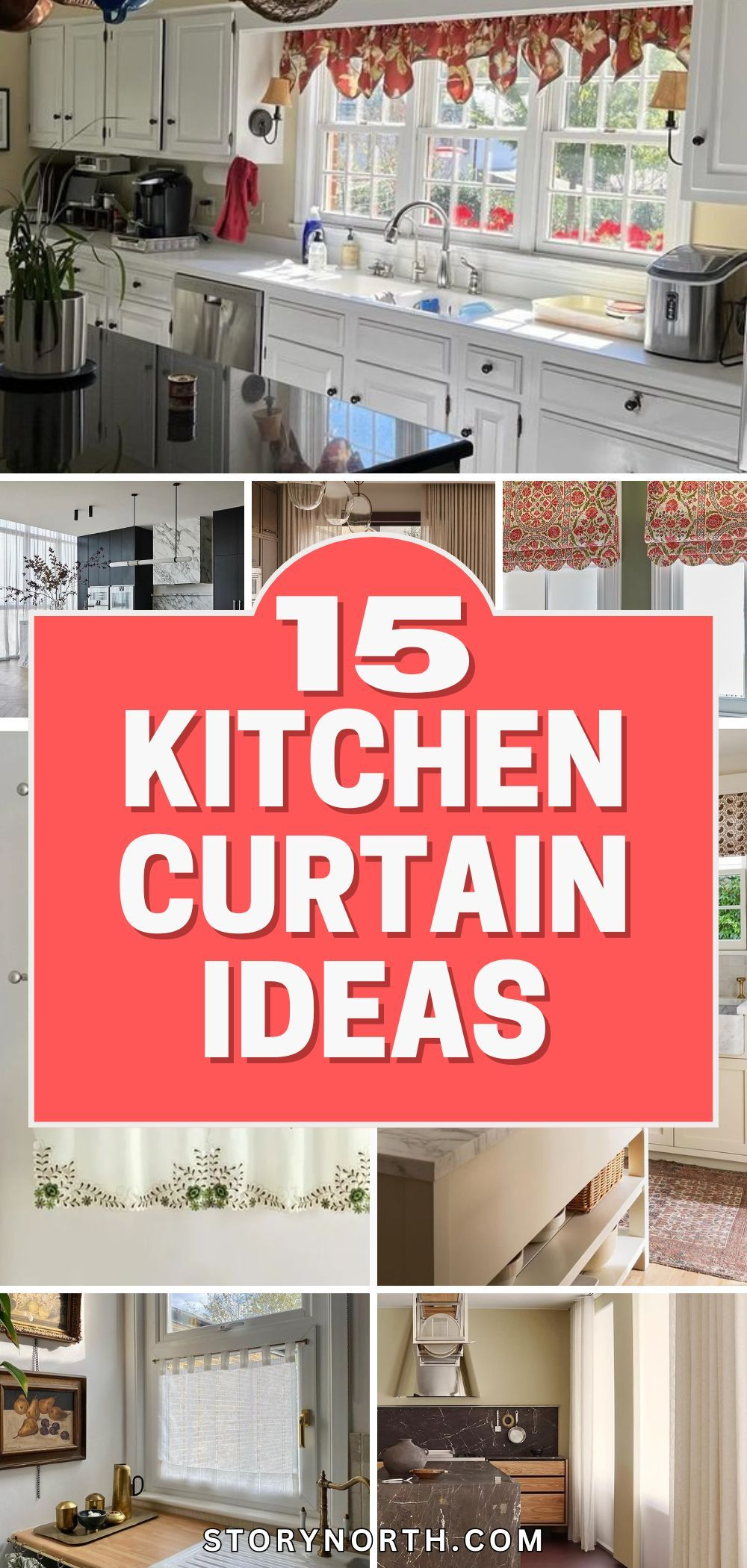 Kitchen Curtain Ideas: 15 Creative Ways To Dress Up Your Windows ... within Elevate Your Kitchen Experience 12 Ideas for a More Functional and Beautiful Heart of the Home