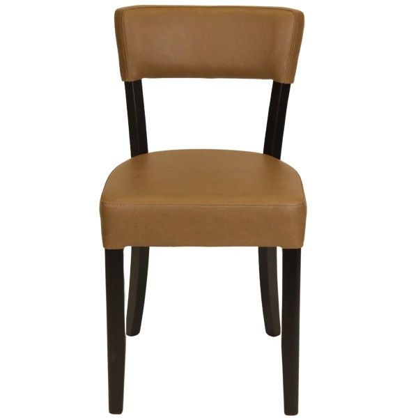 Memphis Slim Seat Half Back Side Chair (Toffee) intended for