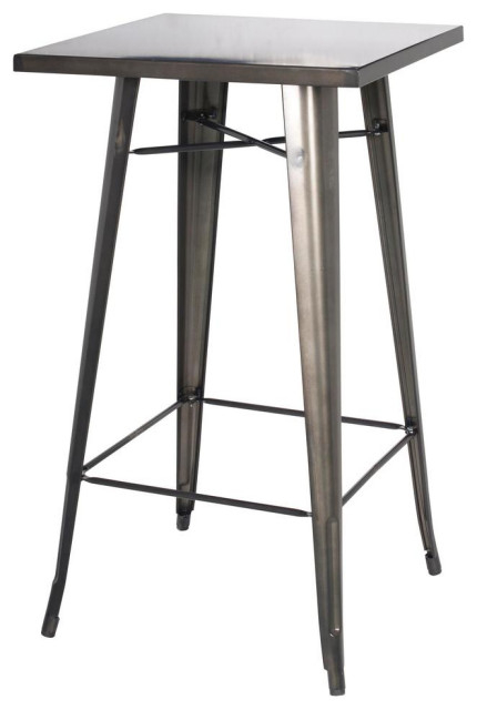 Gunmetal Gray’s Allure: Exploring the Aesthetic Appeal of Metropolis Metal Bar Tables