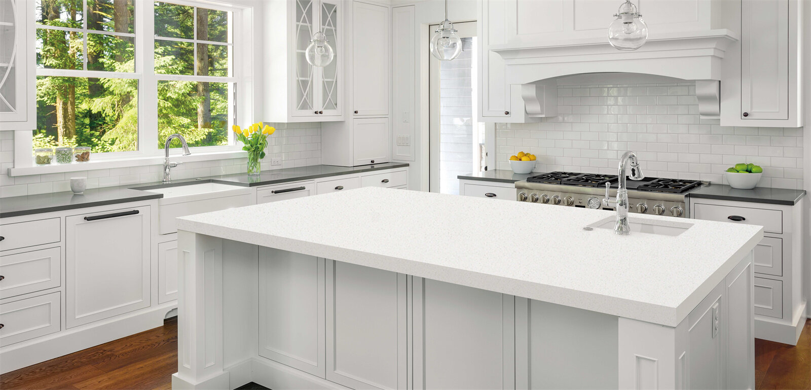 Miami White Quartz Countertops: Elevating Kitchen Aesthetics And ... throughout