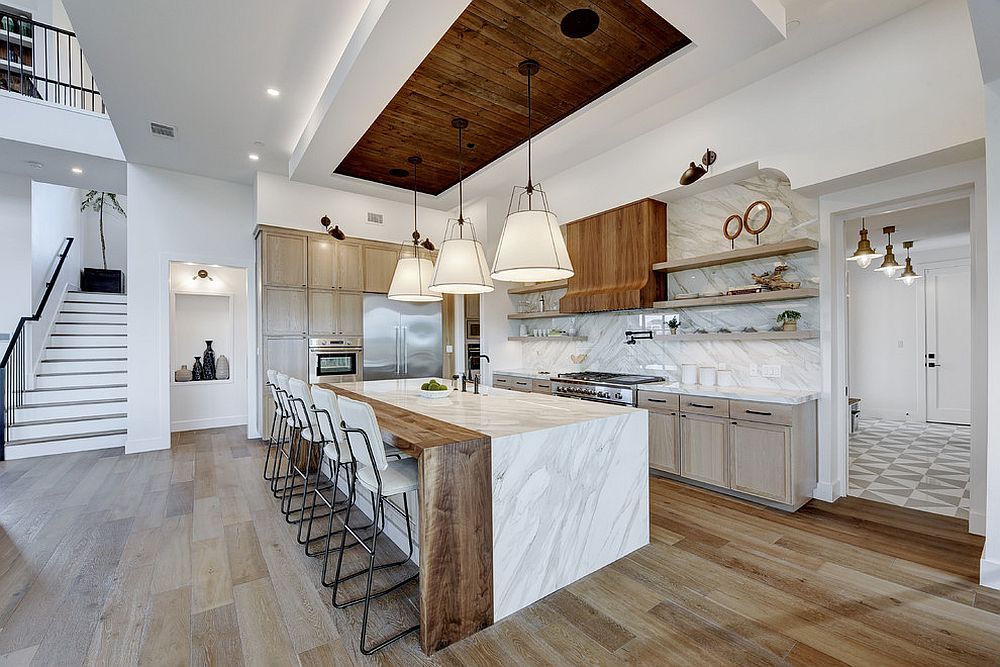How White and Wood Come Together to Create Truly Inviting Kitchen Spaces