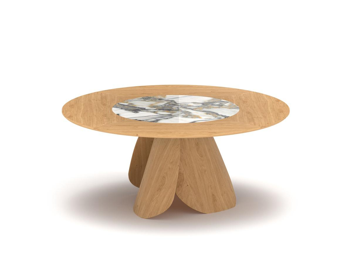 Ozzio Veliero Round Dining Table - Ozzio Furniture From Go Modern inside