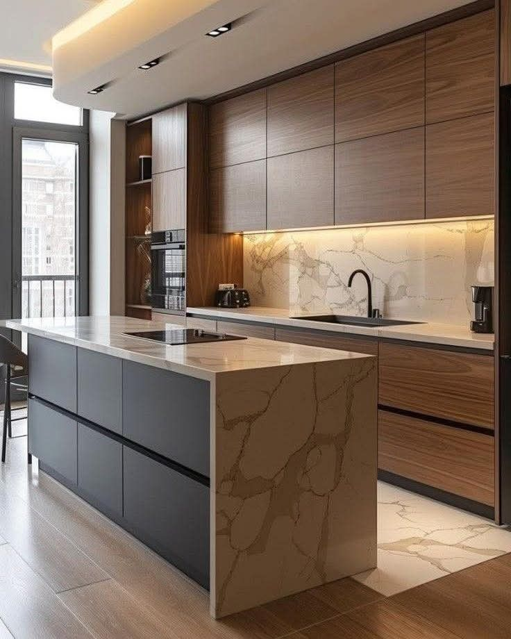 Pin By Sonia Suarez On Cocinas De Casa In 2025 | Modern Kitchen Design ... intended for Exploring Modern Kitchen Design Trends Through Innovative Countertop Solutions