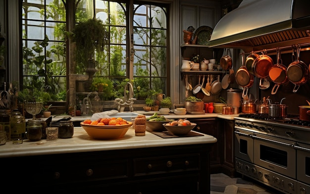 Premium Ai Image | Culinary Haven Where Kitchen Adventures Unfold throughout Creating Your Culinary Haven 7 Key Kitchen Design Insights