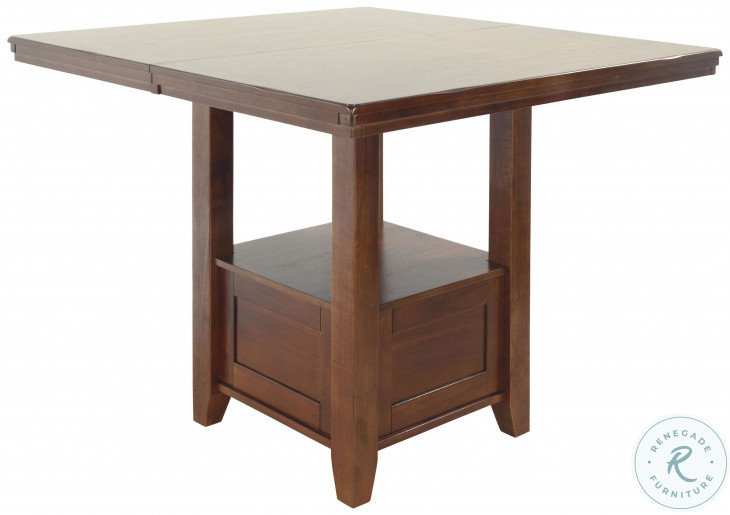 How Haddigan and Ralene Dining Room Counter Height Table Medium Brown Enhances Kitchen Spaces