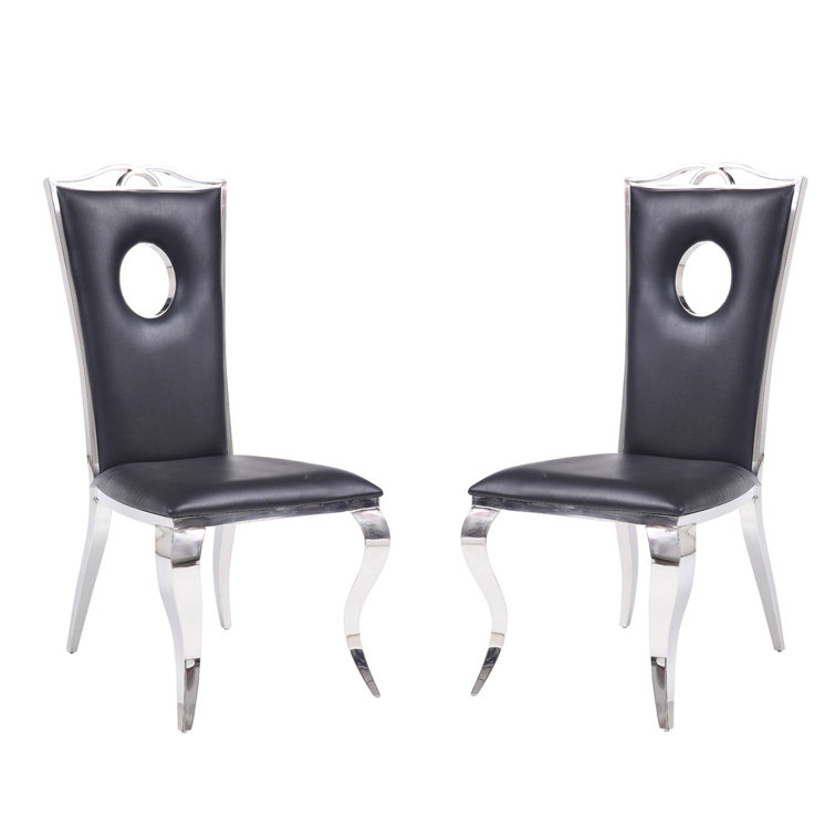Transform Your Space with the Sleek Aesthetics of Black Chrome Side Chairs
