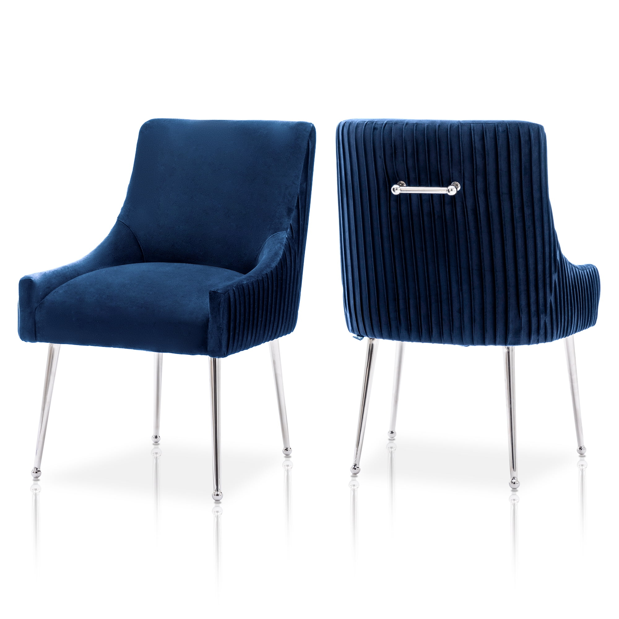 Seynar Modern Pleated Velvet Dining Chairs Set Of 2, Tufted Upholstered ... with SEYNAR Chairs and the Modern Home A Timeless Combination