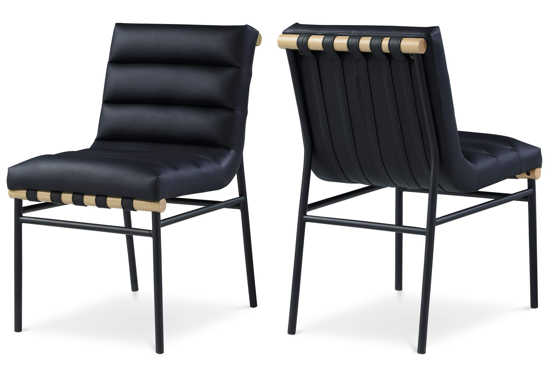 Solid Black Faux Leather Dining Chairs At Lois Lumpkin Blog with Exploring the Practicality and Style of Faux Leather in Dining Chair Design