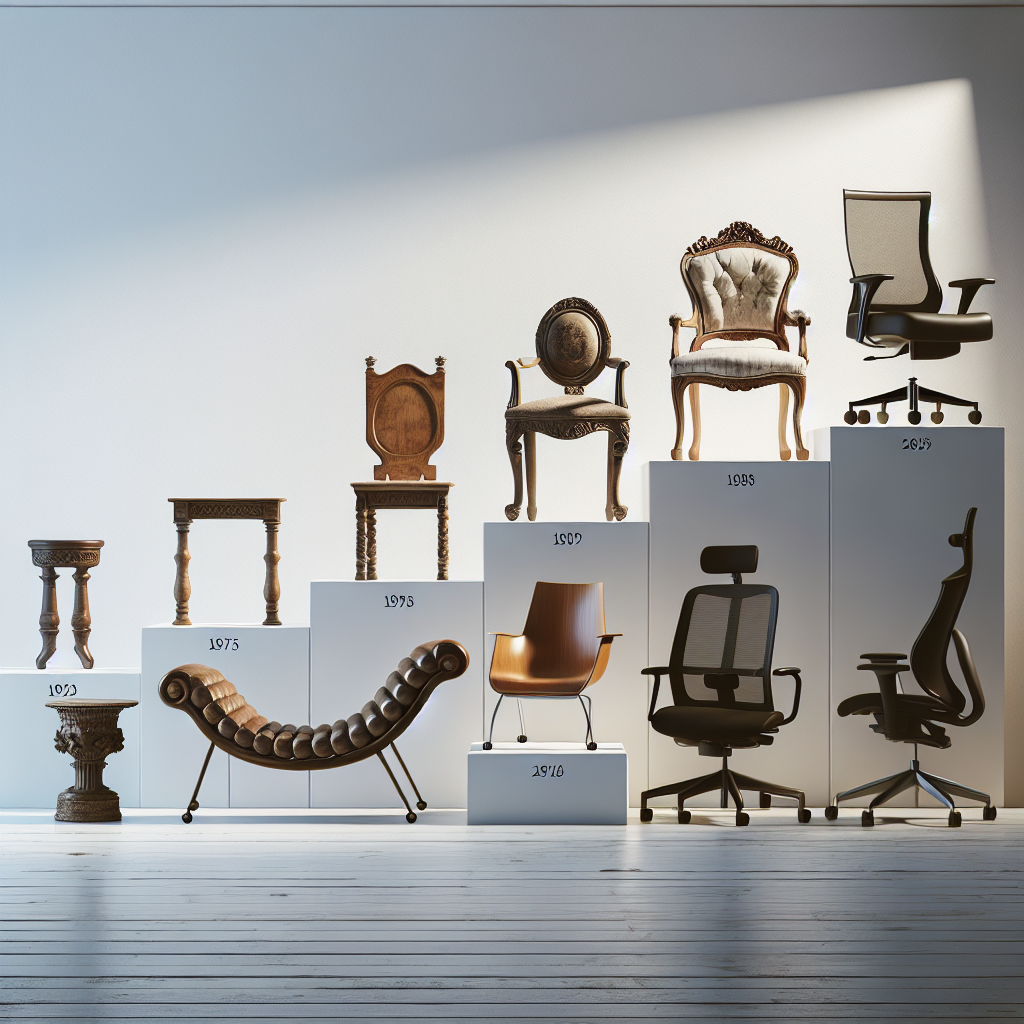 Design evolution of transitional furniture pieces