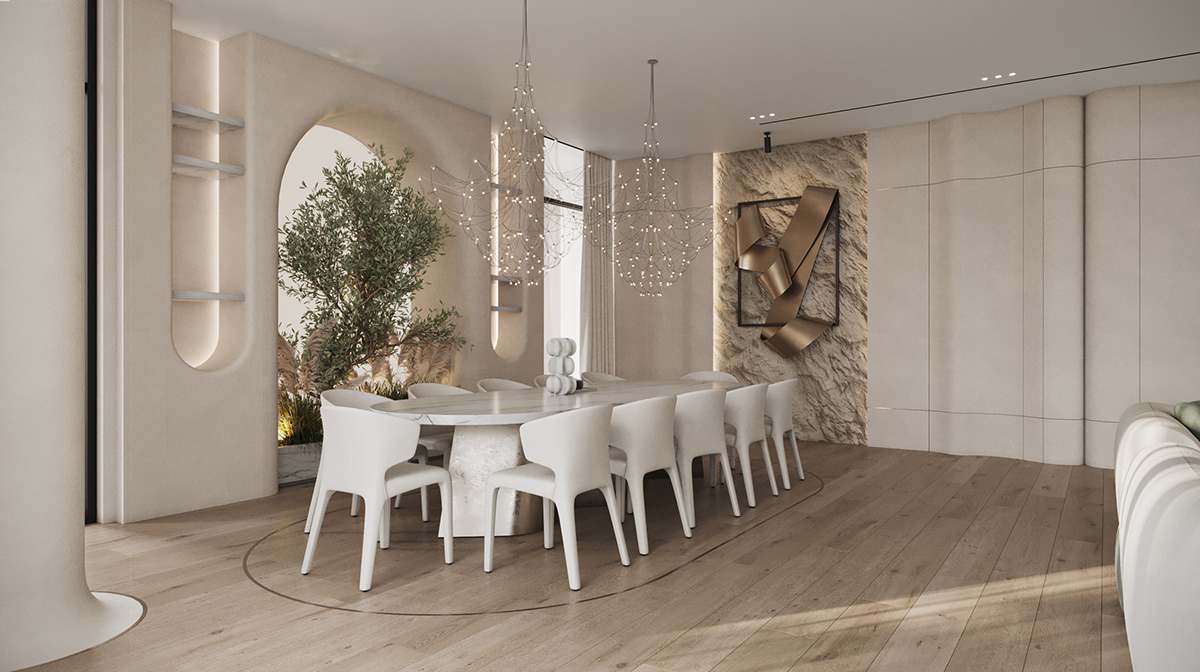 Timeless Elegance | Interior Design :: Behance throughout Timeless Elegance How Beige Linen and Wood Transform Your Dining Area