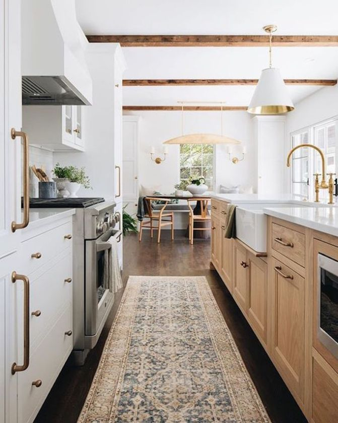 Transformation Tuesday: 3 Incredible White + Wood Kitchen Makeovers ... throughout Before And After: 3 Bright White-And-Wood Kitchen Makeovers
