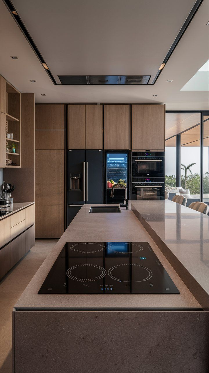 Ultra-Modern Small Kitchens: High-Tech And Stylish In 2024 | Luxury ... inside Exploring Modern Kitchen Design Trends Through Innovative Countertop Solutions