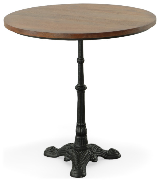 Velio Bistro Table Chestnut and Black A Deep Dive into Its Design