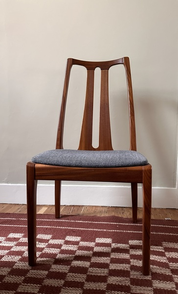 6 Mid Century Nathan Dining Chairs Reupholstered And Great Condition ... in Nathan Dining Chair