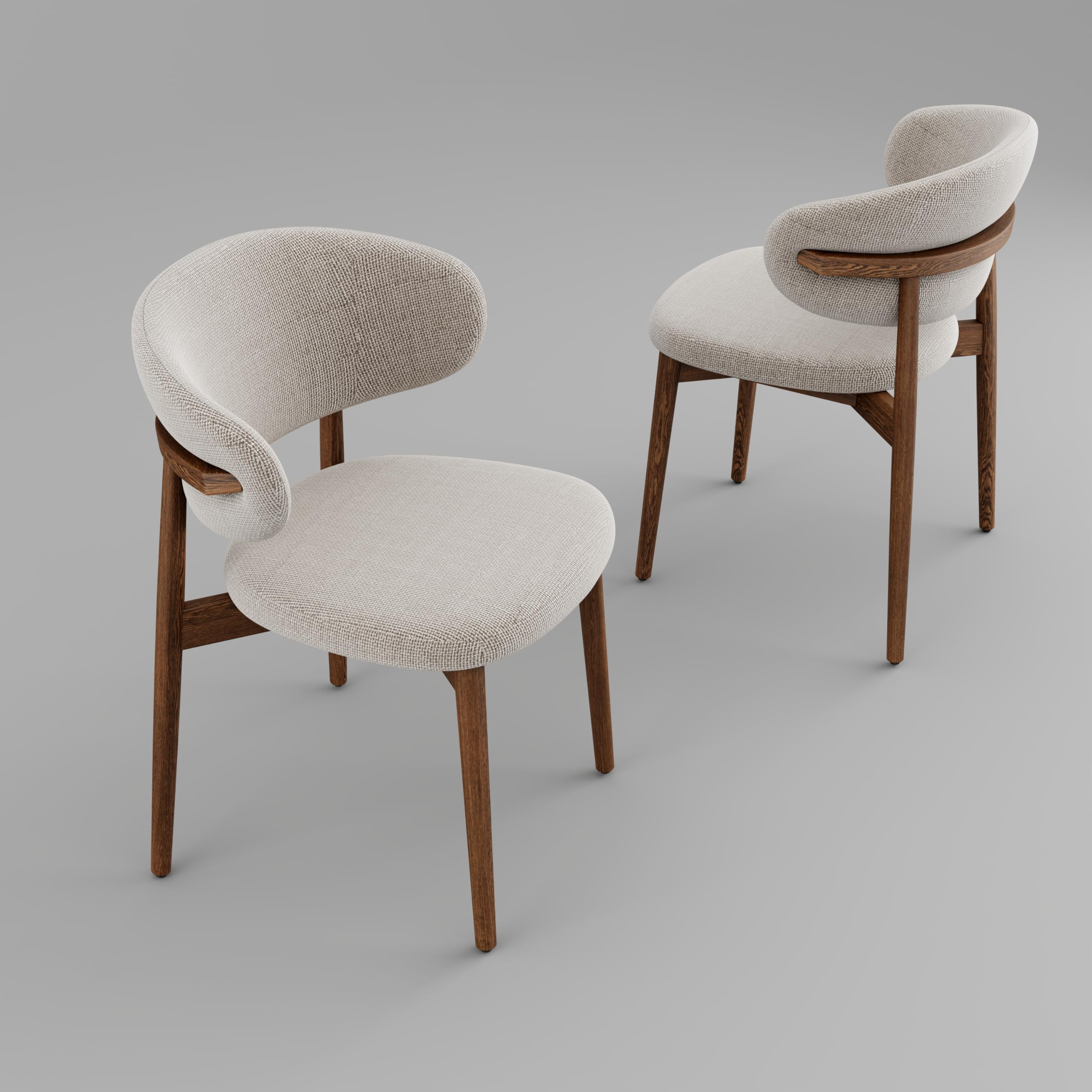 Amazon.com - Aidenkid Solid Wood Dining Chairs Set Of 2, Modern ... with Iain Dining Chair Set Of 2 Natural