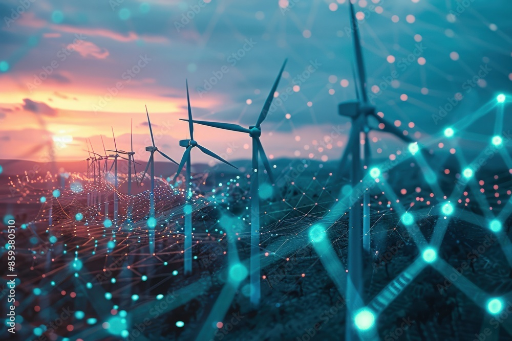 Clipart Illustration Of Integrating Renewable Energy Sources Into The ... in How the Novogratz Grid is Reshaping Renewable Energy Integration