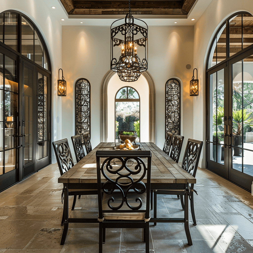 Formal Mediterranean Dining Room throughout what Makes a Crete Dining Chair Different from Other Mediterranean Designs