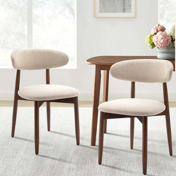 George Oliver Upholstered Solid Wood Dining Chair Side Chair &amp; Reviews ... in Repose Upholstered Dining Side Chair