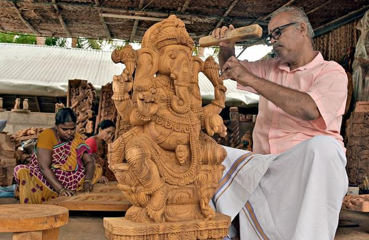 Meet The Artisans Behind Tamil Nadu’s Traditional Wood Carving - The Hindu with Understanding the Artisan Craftsmanship Behind Traditional Sutra Dining Chairs