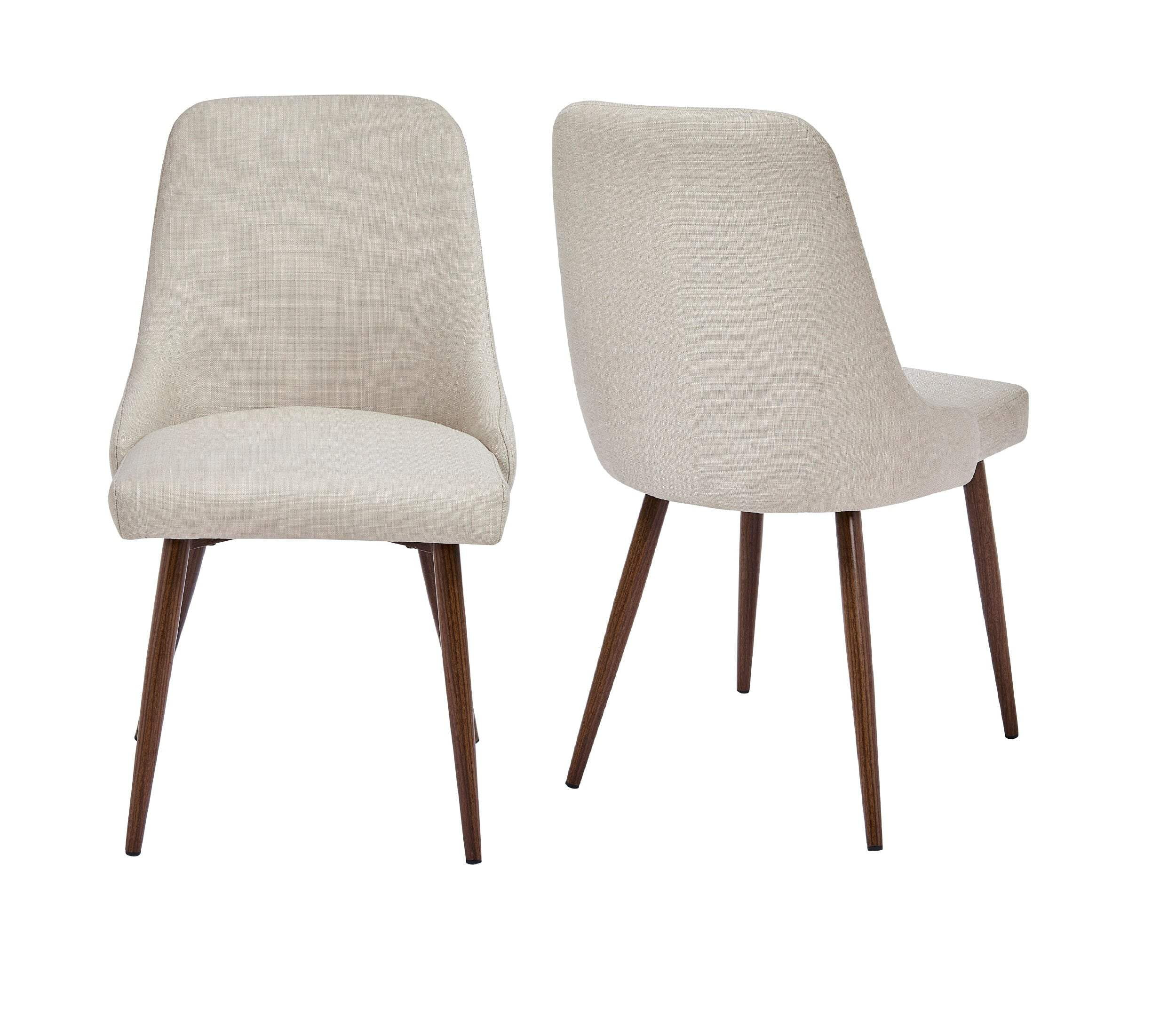 Oslo Modern Upholstery Side Dining Chair Set Of 2, Beige Beige Dining ... with regard to Iain Dining Chair Set Of 2 Natural