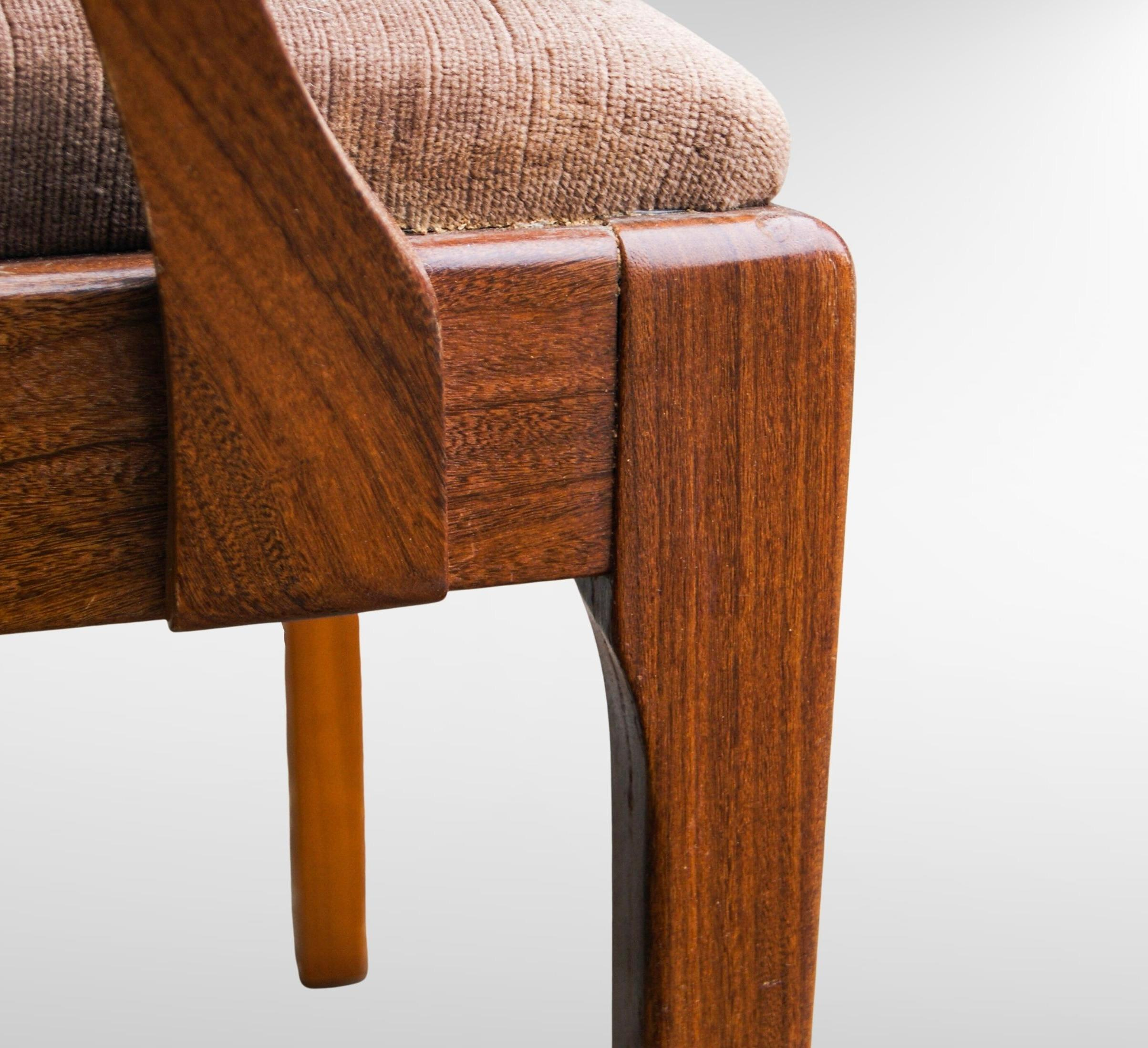 Set Of 6 Midcentury Teak Dining Chairs By Nathan, 4 Fresco And 2 Carver ... intended for Nathan Dining Chair