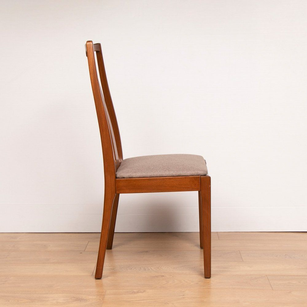 Set Of 8 Solid Teak Dining Chairs By Nathan, C.1970 pertaining to Understanding the Craftsmanship of Nathan Dining Chair